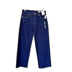 GAP Low Rise '90s Loose Jeans Women's 28 6R Blue Dark Wash Streetwear NWT Baggy